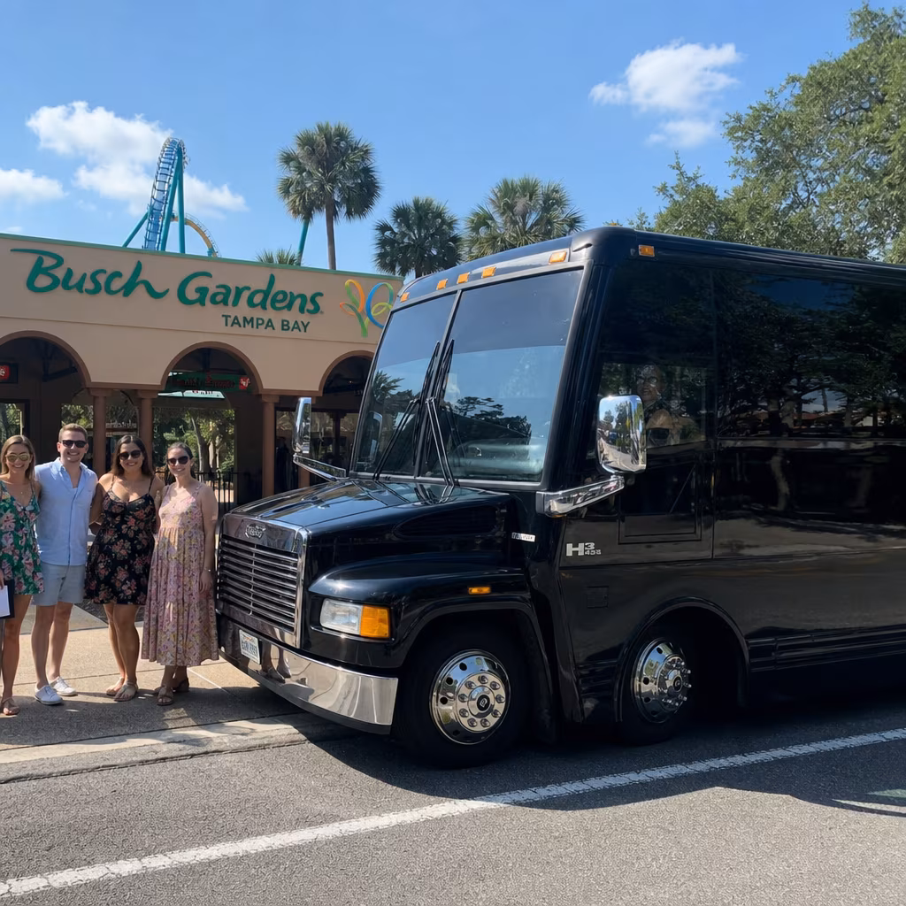 Rent a Bus to Busch Gardens Tampa Bay