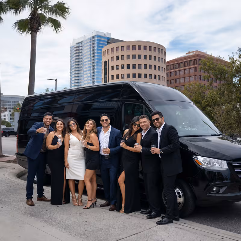 Tampa Bachelor & Bachelorette Transportation fleet vehicle