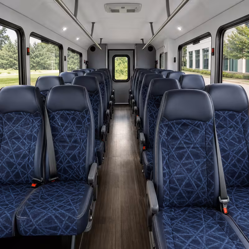 15-35 Passenger Minibus Interior