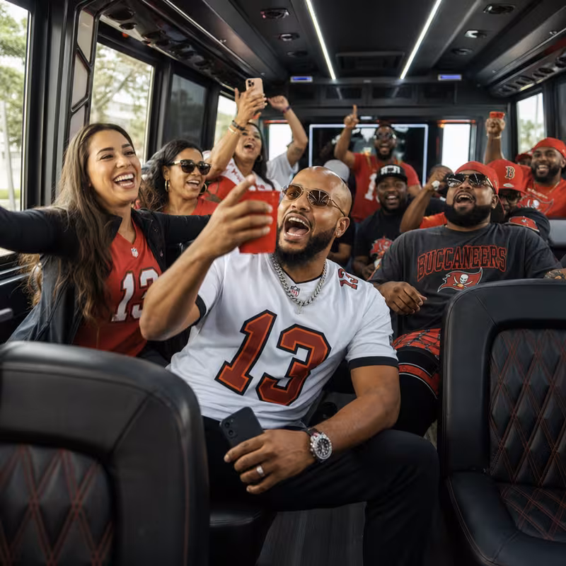 Tampa Sporting Event Transportation fleet vehicle