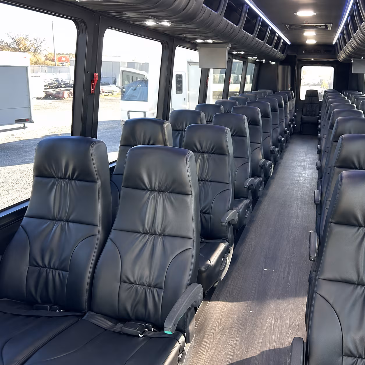 Tampa Airport Shuttle & Transportation party bus interior