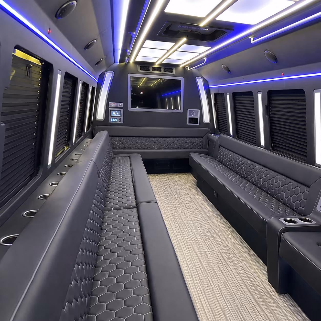Tampa Birthday, Sweet 16, & Quinceañera Transportation party bus exterior