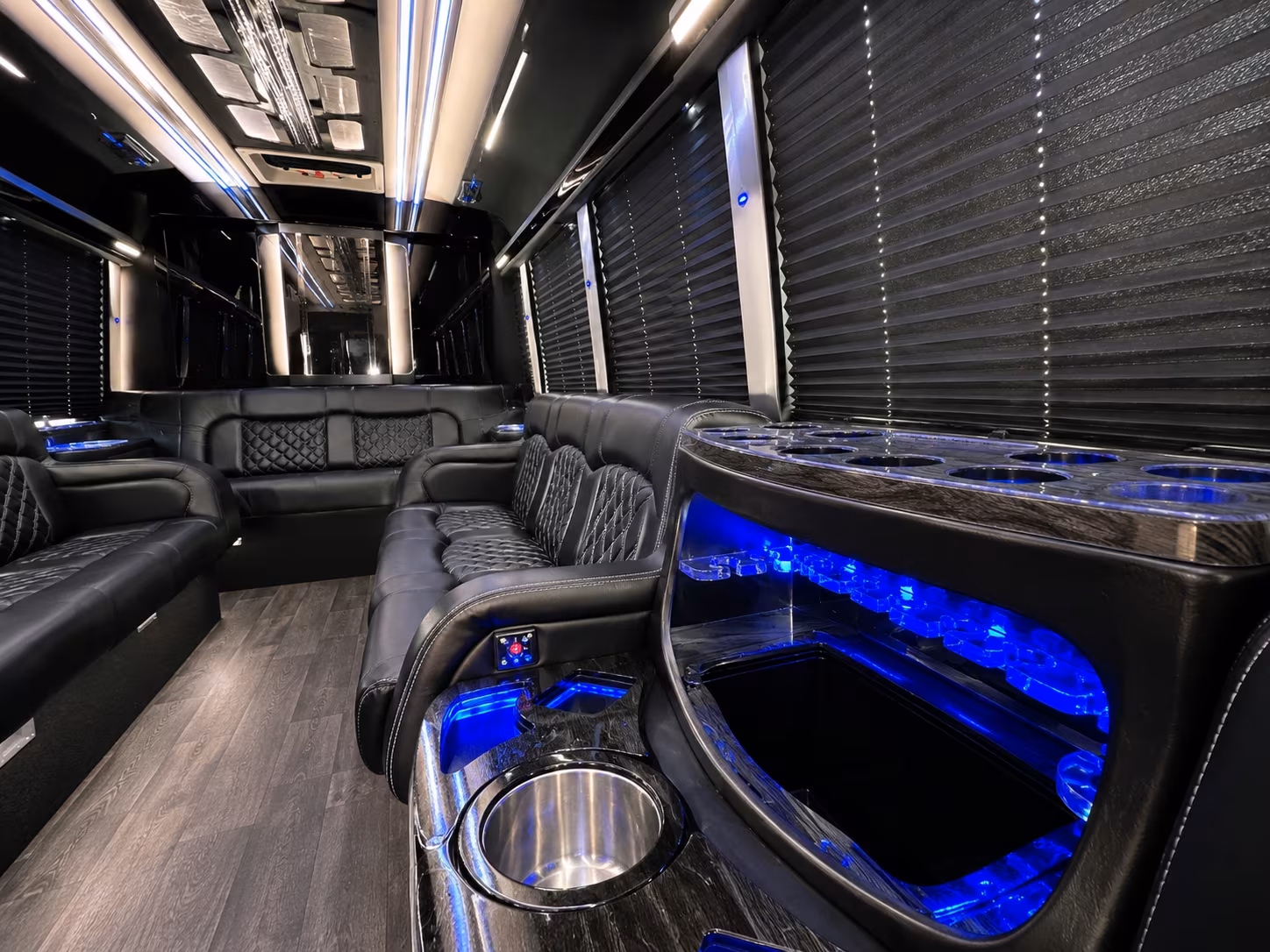 Tampa Birthday, Sweet 16, & Quinceañera Transportation party bus exterior
