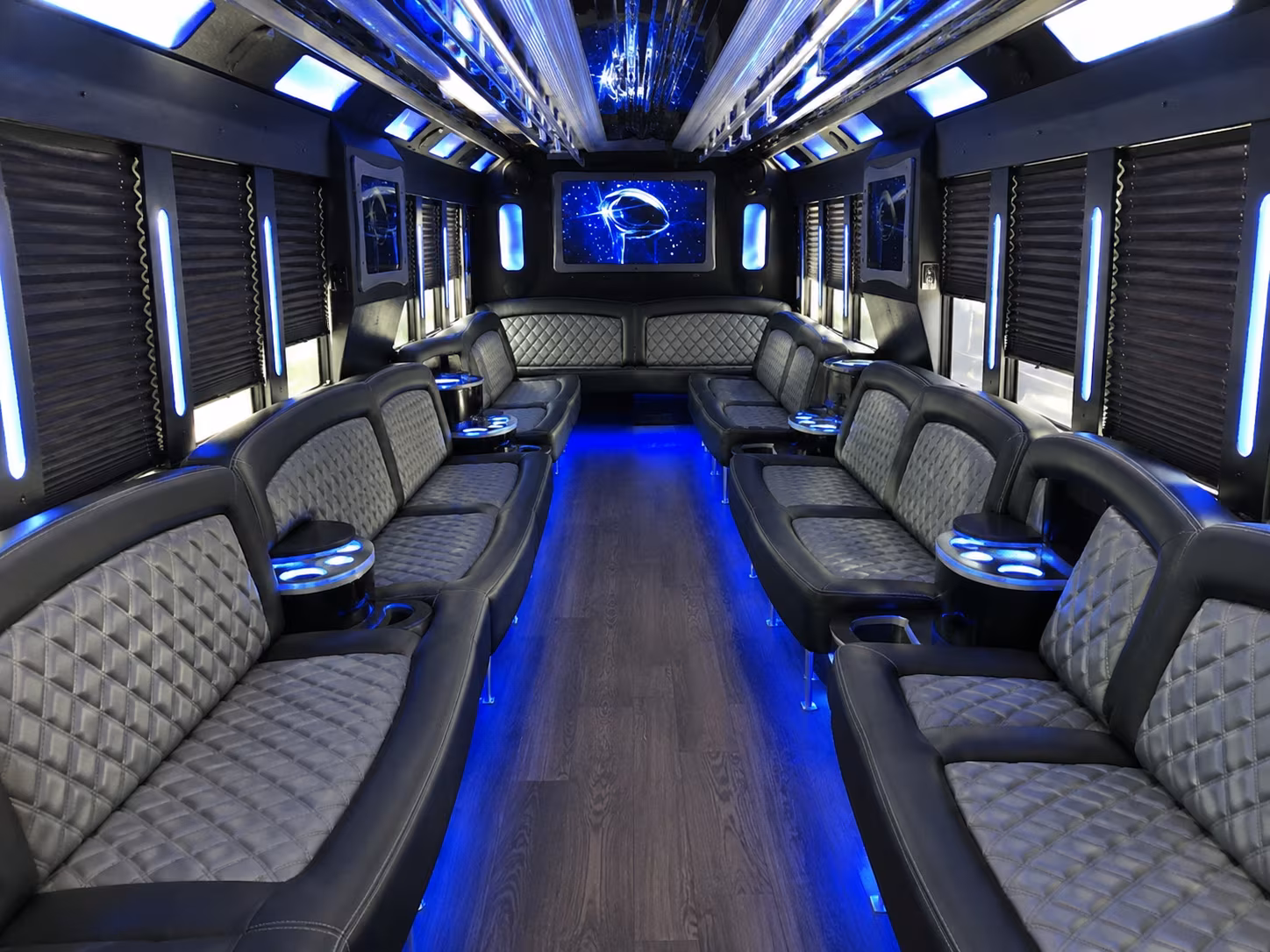 Tampa Concert & Music Festival Transportation party bus interior
