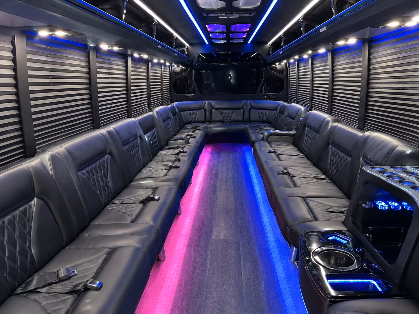 Tampa Private Event Transportation party bus exterior