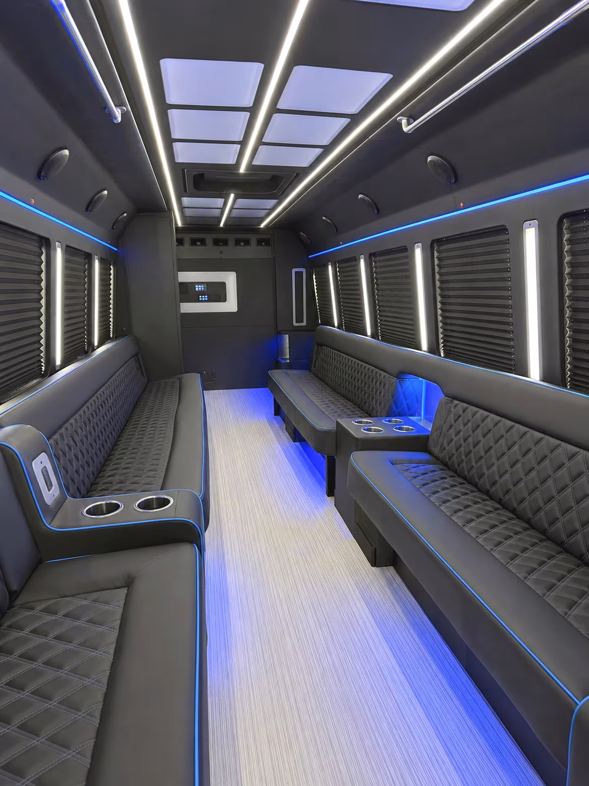 Tampa Private Event Transportation party bus interior