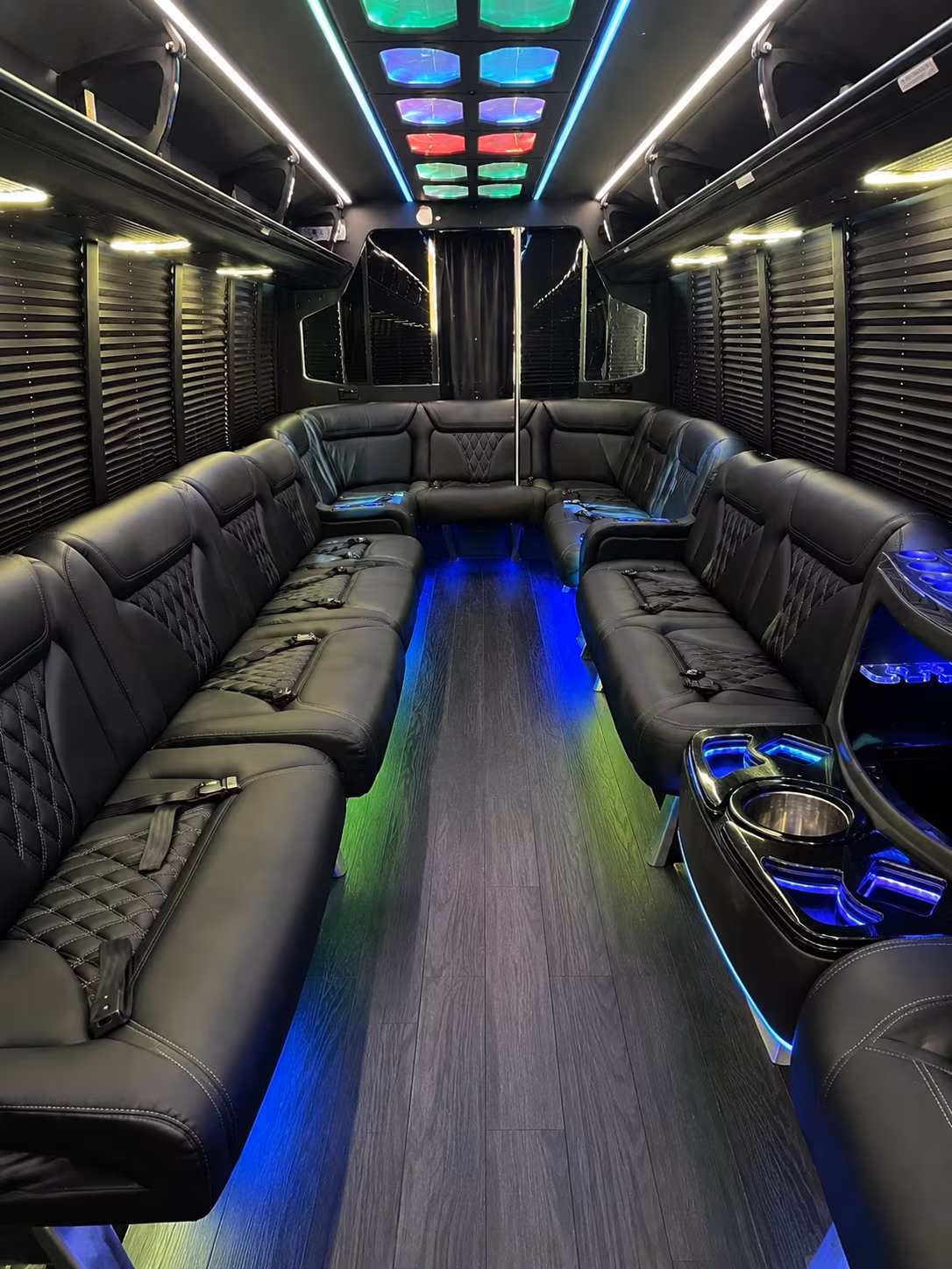 Tampa Private Event Transportation onboard seating