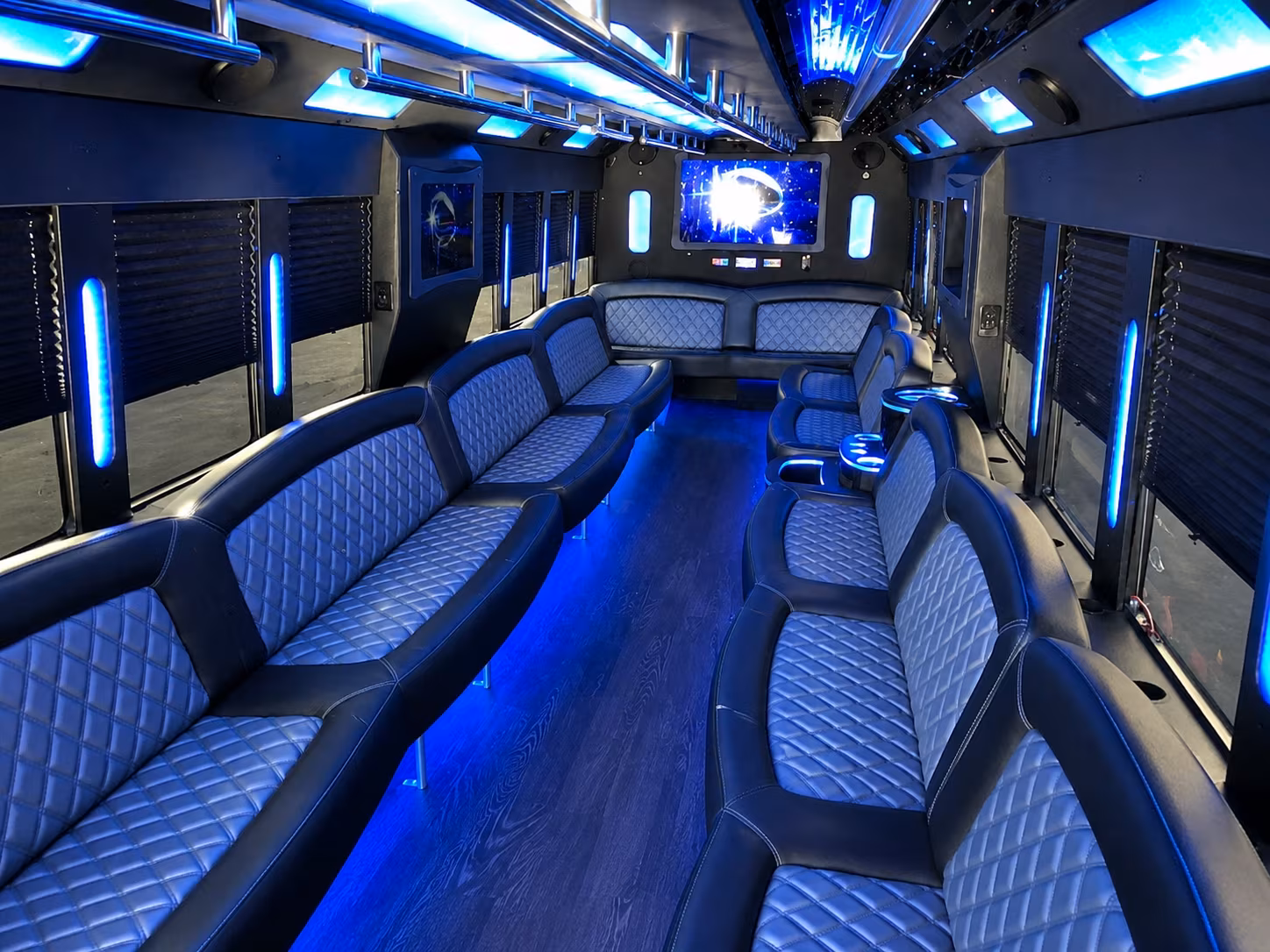 Tampa Private Event Transportation party bus exterior