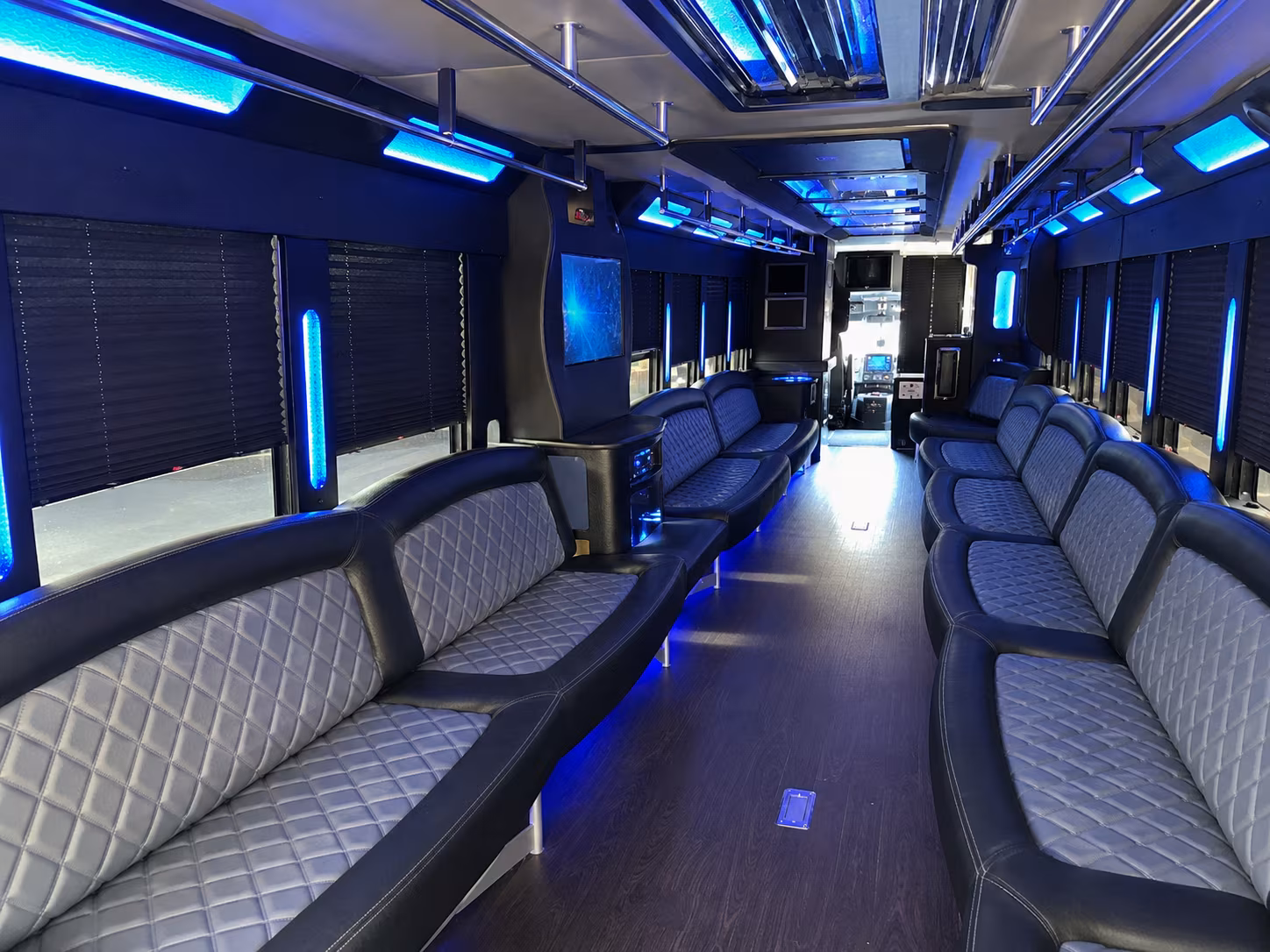 Tampa Prom & Homecoming Transportation party bus exterior