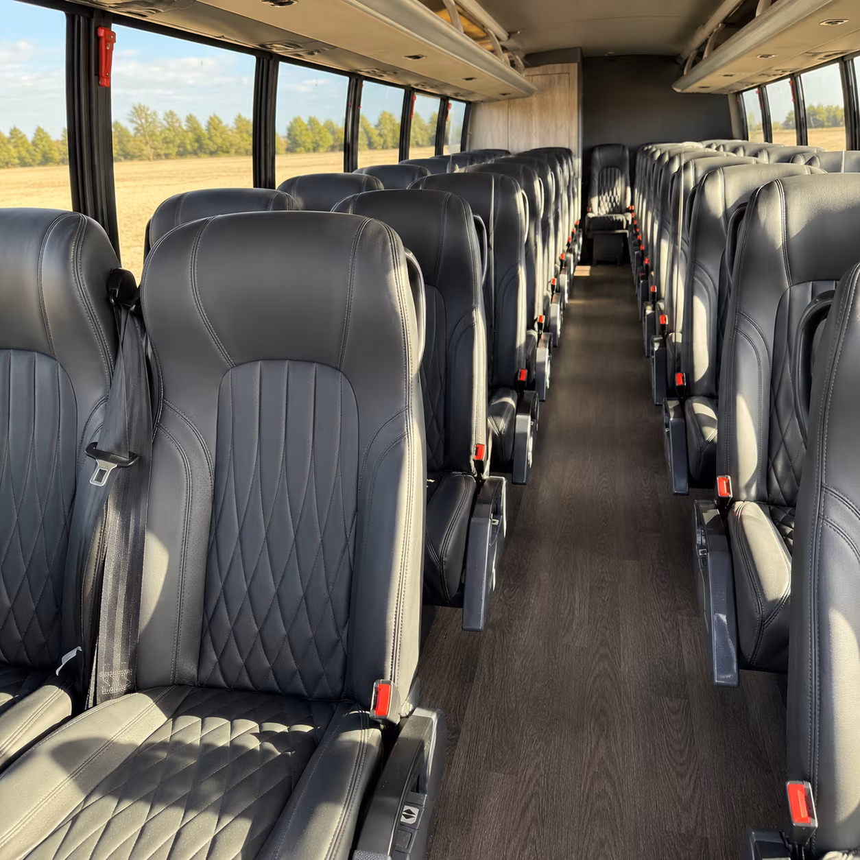 Tampa School Event Transportation party bus interior