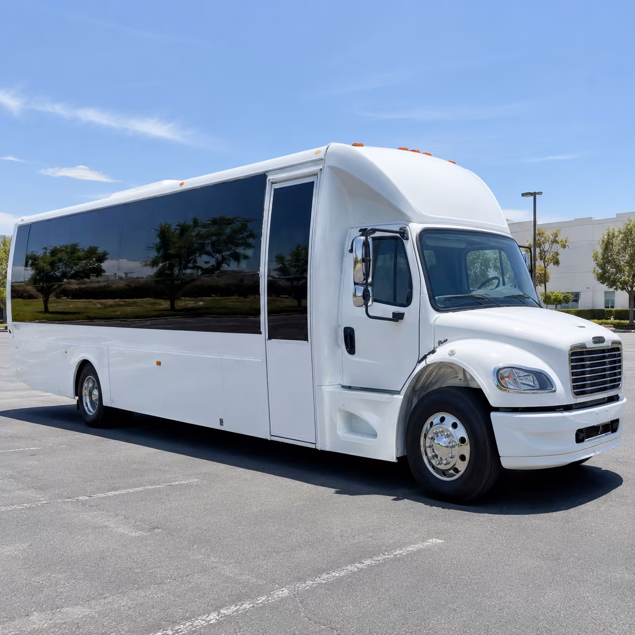 Tampa Wedding Transportation party bus exterior