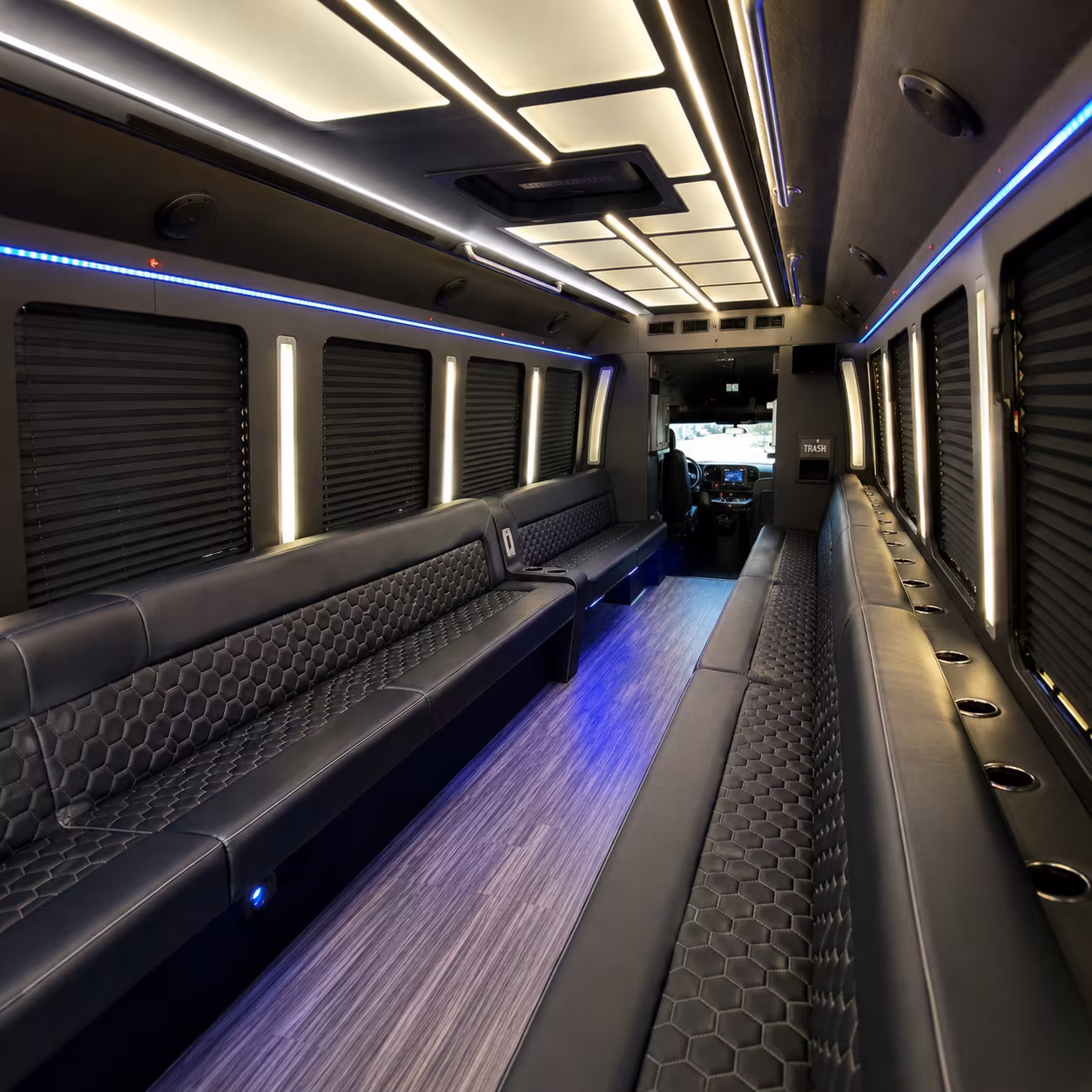 Tampa Wedding Transportation party bus exterior