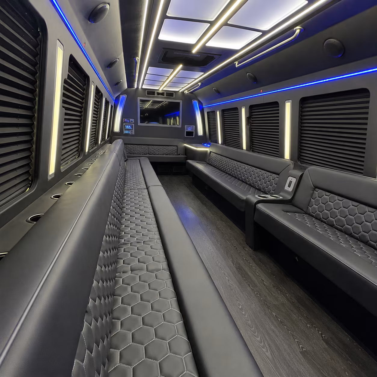 Tampa Winery Tour & Pub Crawl Transportation party bus interior